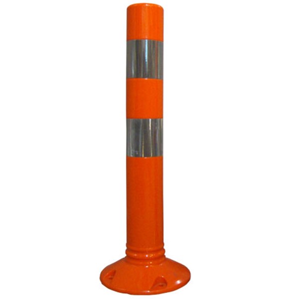 Trafikrör Flexipost orange med vit reflex,750mm