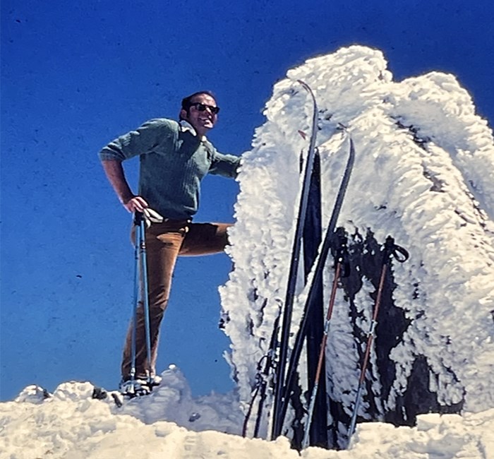 Thomas Bergendahl på skidor 70-tal